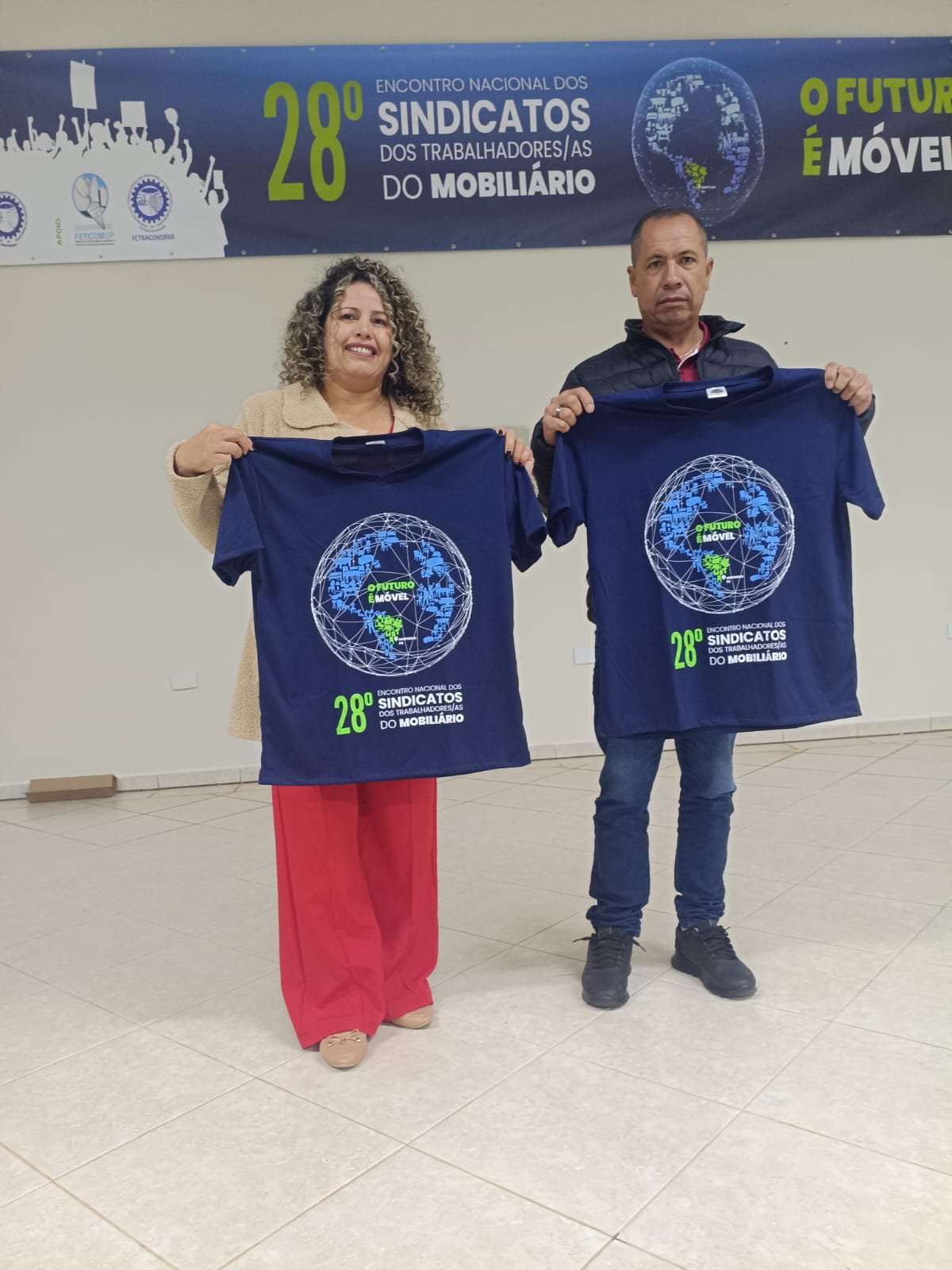 Representantes sindicais no encontro